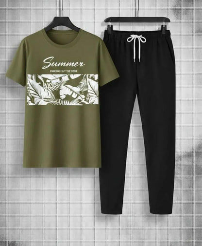 Printed Track Suit Micro Interlock for Men