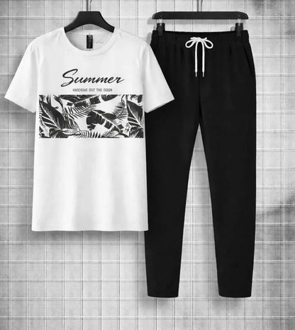 Printed Track Suit Micro Interlock for Men