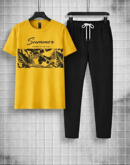 Printed Track Suit Micro Interlock for Men