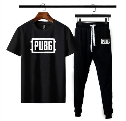 Men PUBG Graphic Cotton Track Suit Yellow Black