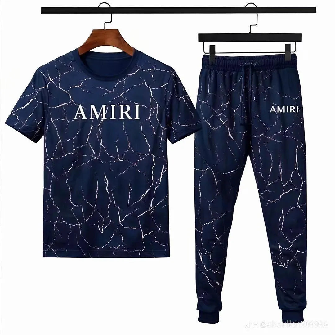 Men Camo Amirt Printed Track Suit