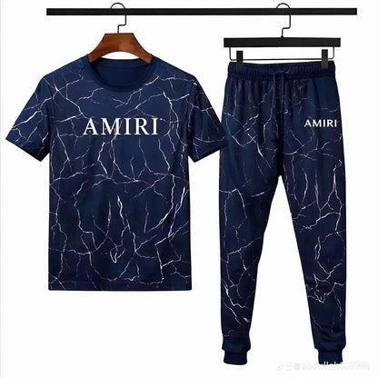 Men Camo Amirt Printed Track Suit