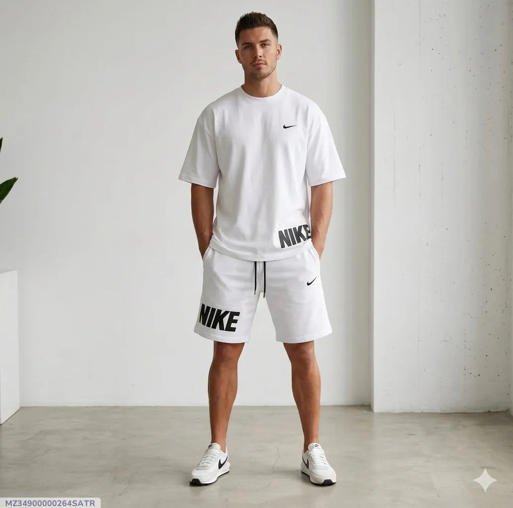 Men Dri Fit Printed Track Suit 2 Pcs