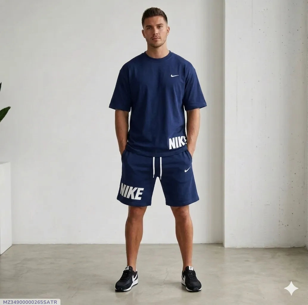 Men Dri Fit Printed Track Suit 2 Pcs