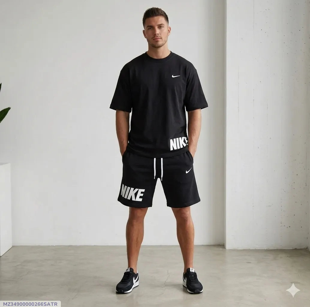 Men Dri Fit Printed Track Suit 2 Pcs