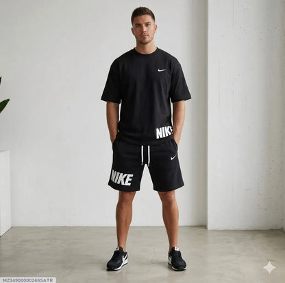 Men Dri Fit Printed Track Suit 2 Pcs
