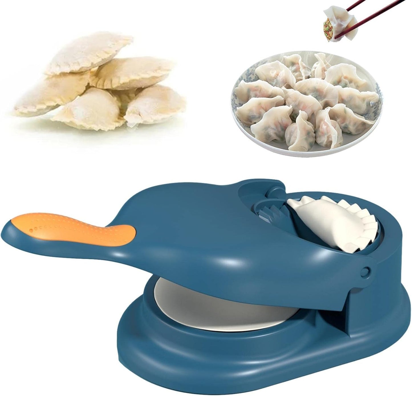 4 2 in 1 Dumpling Maker Machine, 2026 Household Automatic Dumpling Maker, Manual Dough Presser Empanada Maker